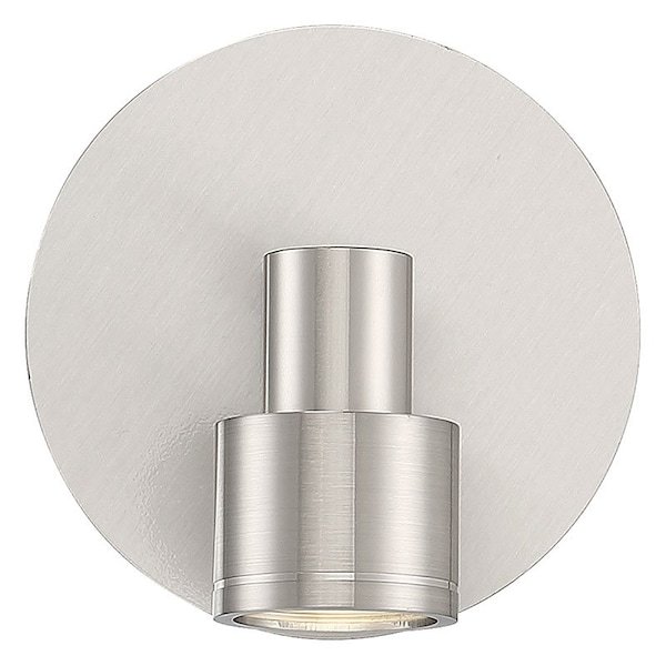 Lincoln, 1 Light Adjustable LED Flush Mount, Brushed Steel Finish